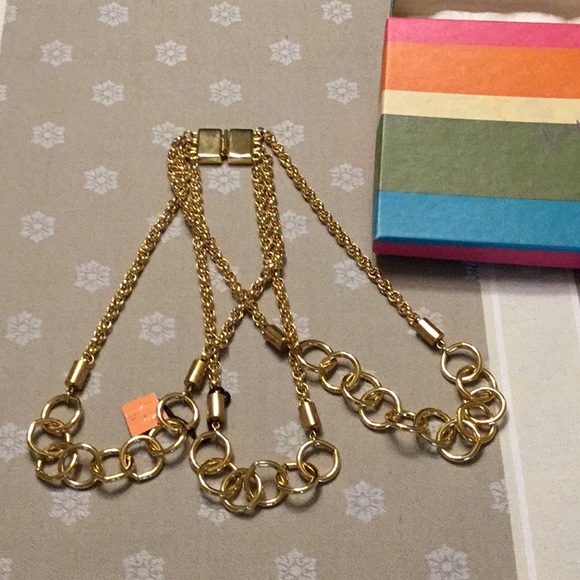 NEW Vintage Bramson 16” triple chain necklace. - Picture 2 of 5